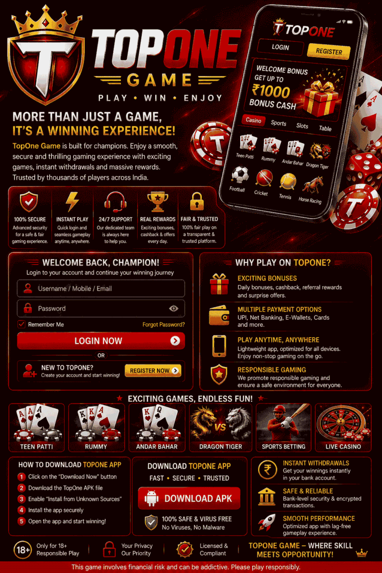 TopOne APK latest version for Android devices